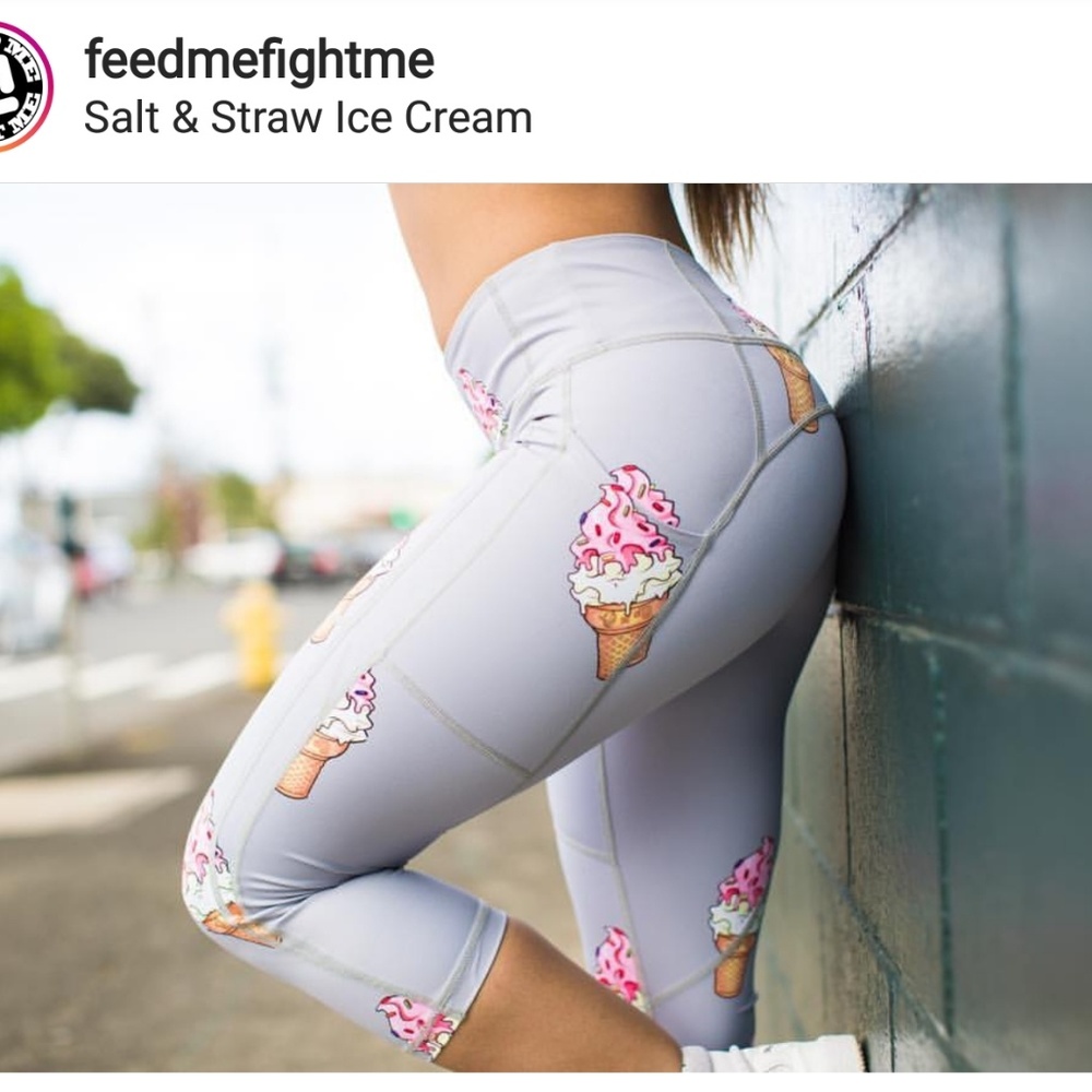 Feed Me Fight Me capris